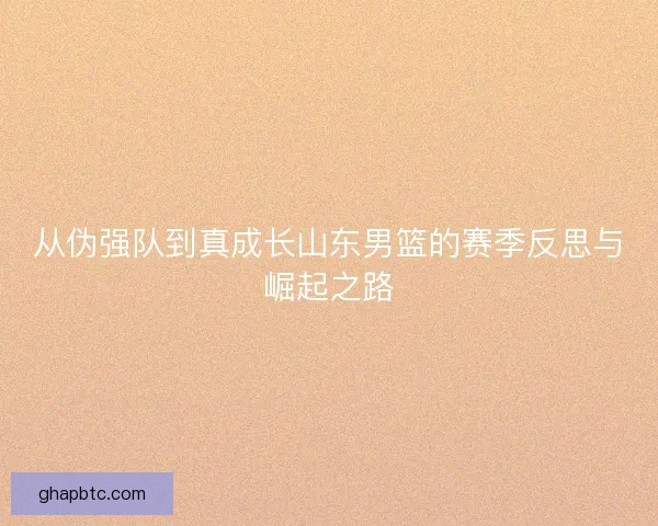 从伪强队到真成长山东男篮的赛季反思与崛起之路